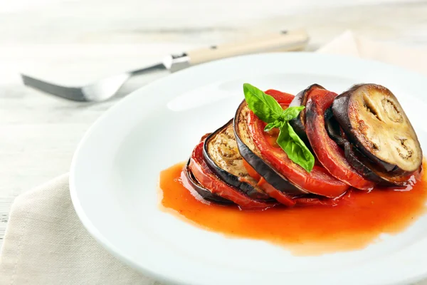 Ratatouille lemez, közelkép — Stock Fotó