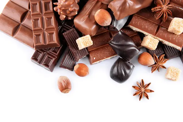Chutné čokoládové sladkosti — Stock fotografie