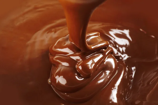 Gesmolten heerlijke chocolade — Stockfoto