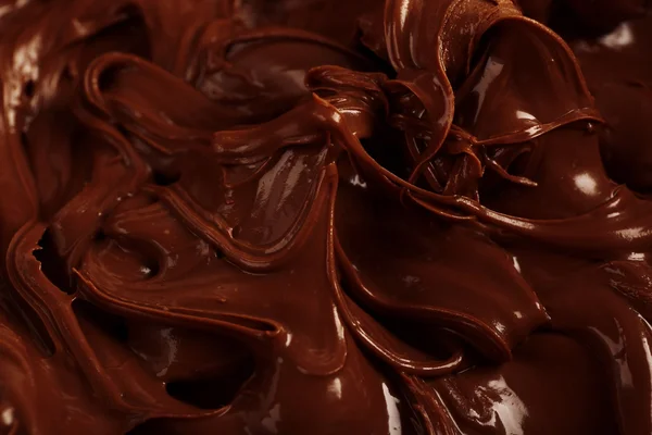 Background of thick melted milk chocolate, close-up — Stock Photo, Image