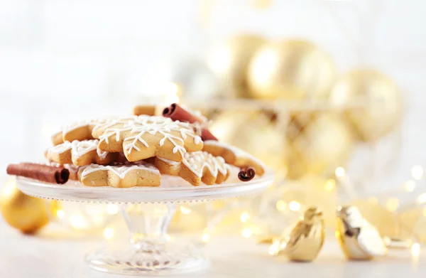 Beaux biscuits avec décor de Noël — Photo