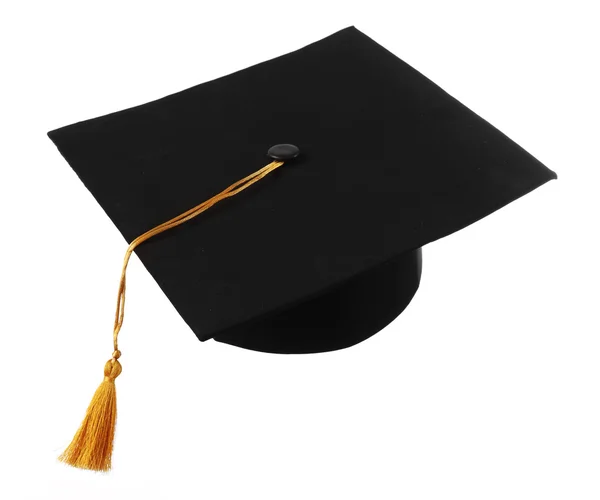 Black student hat — Stock Photo, Image