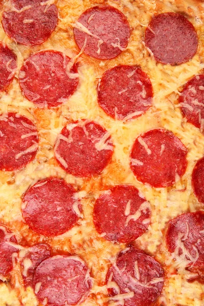 페퍼로니 피자, 근접 — 스톡 사진