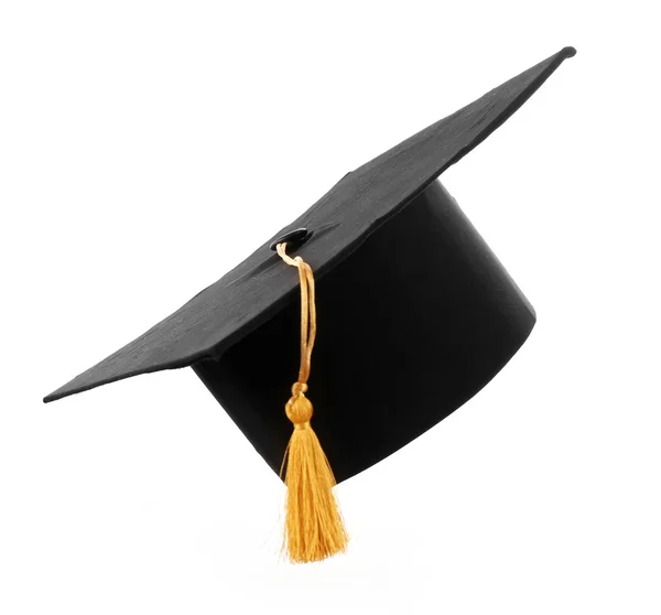 Black student hat — Stock Photo, Image