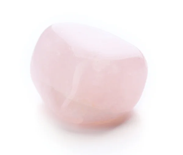白い背景に分離されたピンクの水晶 — ストック写真