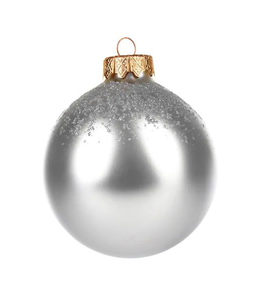 Bola de Navidad aislada en blanco — Foto de Stock