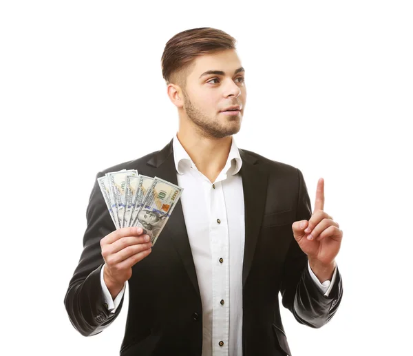 Man holding money — Stock Photo, Image