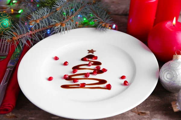 Árvore de Natal feita de chocolate — Fotografia de Stock