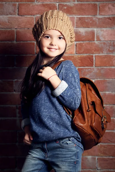 ファッション子供少女の肖像画 — ストック写真