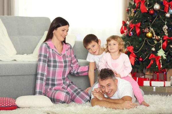 Christmas family portrait — Stock Photo, Image