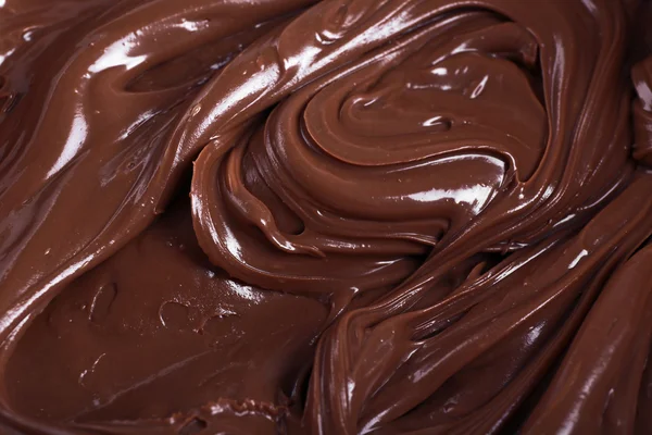 Background of thick melted milk chocolate, close-up — Stock Photo, Image