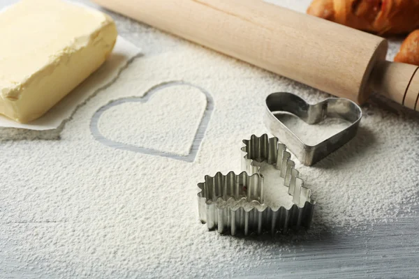 Set of wooden kitchen utensils — Stock Photo, Image