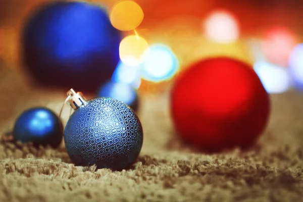 Luminose palle di Natale — Foto Stock
