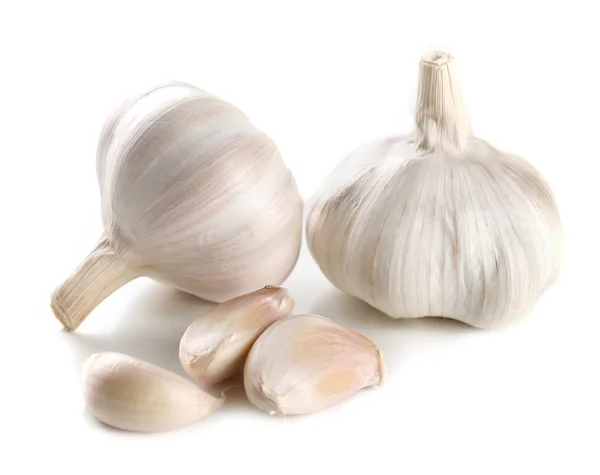 Knoblauch isoliert auf weiß — Stockfoto