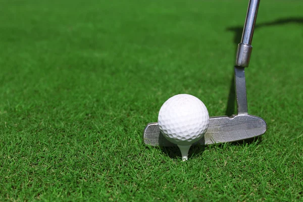 Golf club and ball — Stock Photo, Image