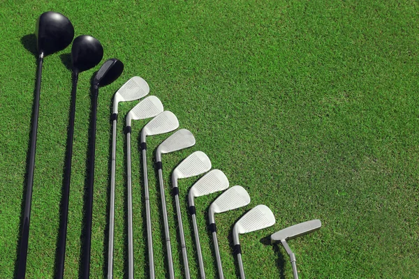 Different golf clubs — Stock Photo, Image