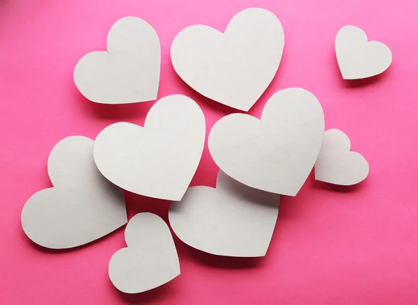 White paper hearts Stock Picture