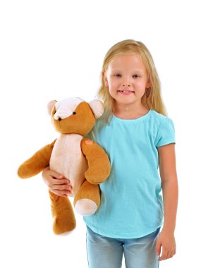 Oyuncak ayılı kız  