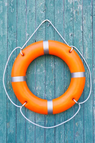 Orange life buoy — Stock Photo, Image