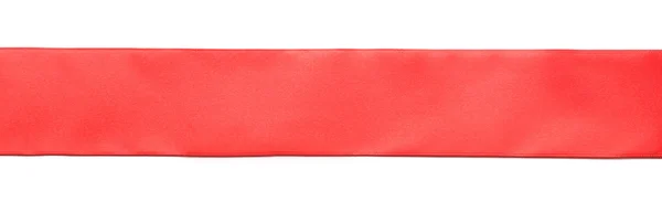 One red horizontal ribbon — Stock Photo, Image