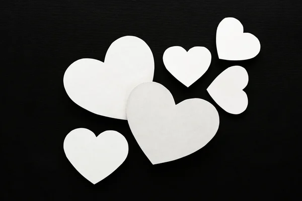 Dokument white paper hearts — Stock fotografie