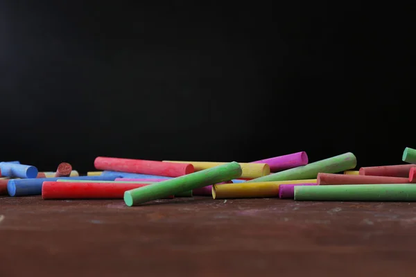 Many chalks on  background — Stock Photo, Image