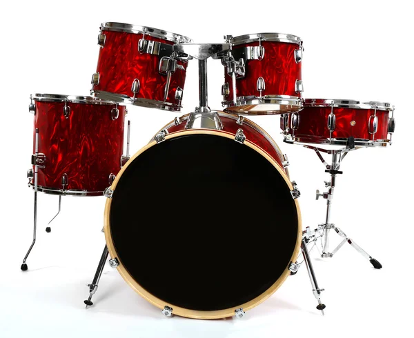 Set di tamburi rossi — Foto Stock
