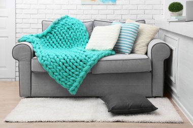 Örme yün battaniye