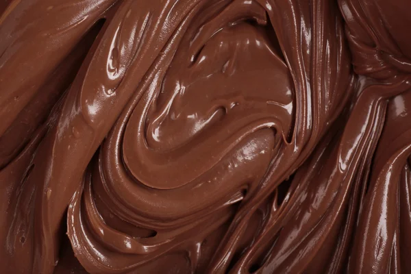 Background of thick melted milk chocolate, close-up — Stock Photo, Image