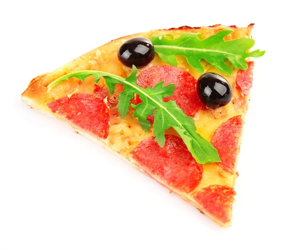 Plak peperoni pizza — Stockfoto