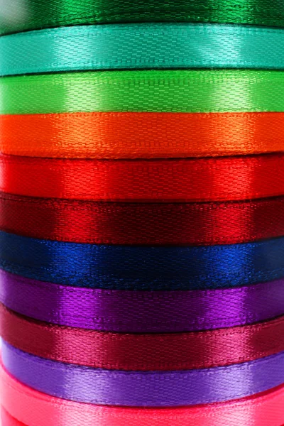 Stack of color ribbons — Stock Photo, Image