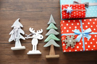 Noel dekor zemin üzerine