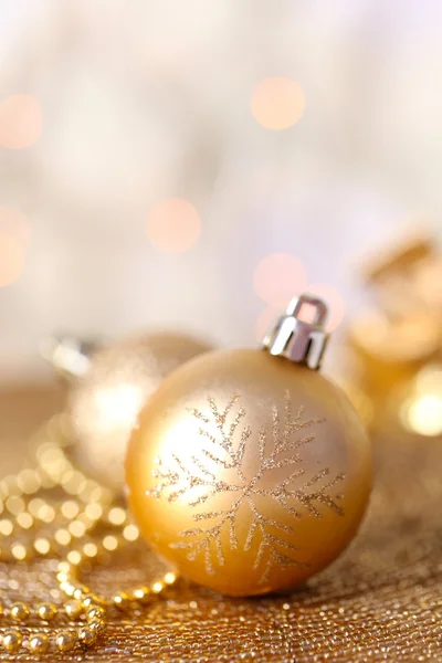 Beautiful Christmas composition on abstract shiny background — Stock Photo, Image