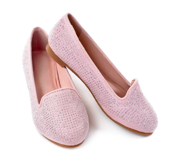 Rosa glänzende Schuhe — Stockfoto