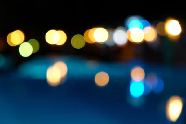 Swimming pool at night — Stock Photo, Image