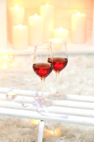 红葡萄酒杯 — 图库照片