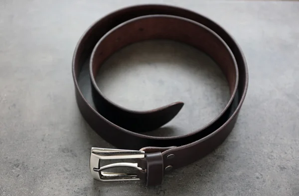 Leather belt with buckle — Stock Photo, Image