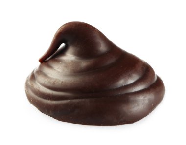 Çikolata lokma beyaz izole