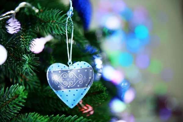 Christmas  bauble on a fir tree — Stock Photo, Image