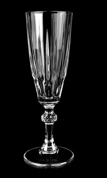 Leeres Champagnerglas o — Stockfoto