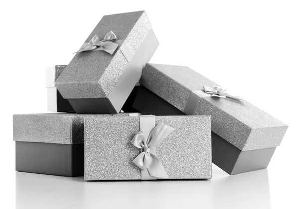 Bellissimi regali di Natale in argento — Foto Stock