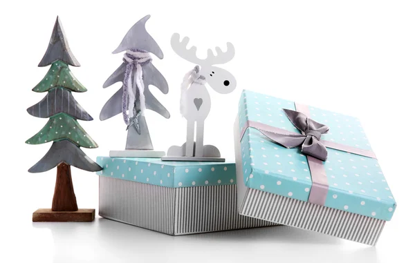 Beautiful Christmas gifts with toys — Stock Photo, Image