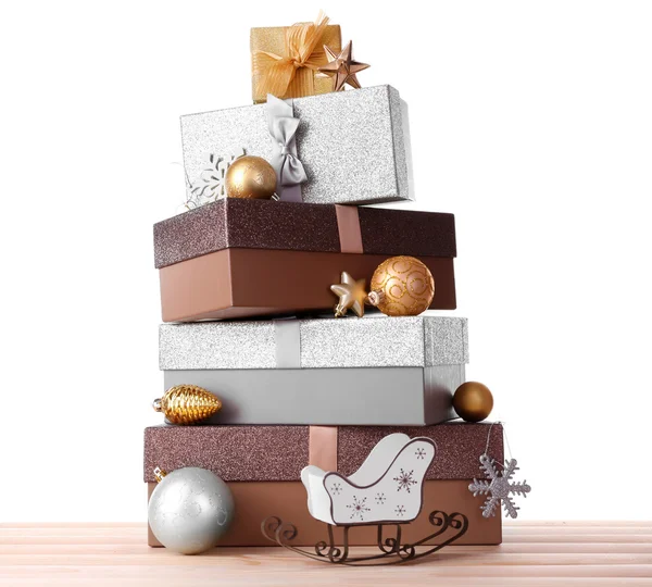 Kerstcadeaudozen — Stockfoto