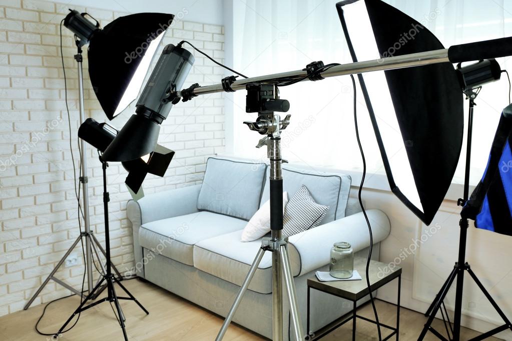 Photo studio with modern interior