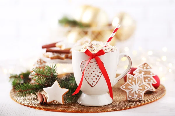 Mooie compositie kerstkoekjes — Stockfoto