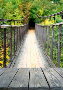 ahşap zemin ile doğa arka plan