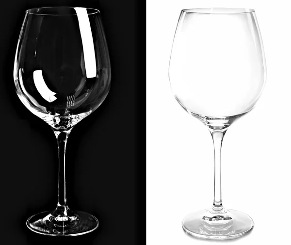 Empty wine glasses — Stock Photo, Image