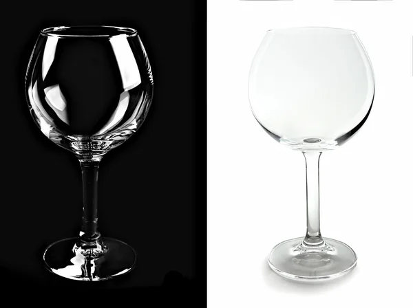 Empty wine glasses — Stock Photo, Image