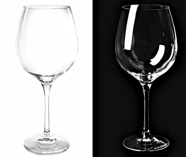 Empty wine glasses — Stock Photo, Image