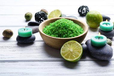 Spa ahşap arka plan ayarla